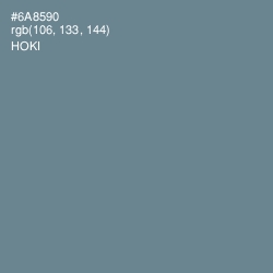 #6A8590 - Hoki Color Image