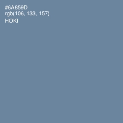 #6A859D - Hoki Color Image