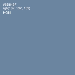 #6B849F - Hoki Color Image