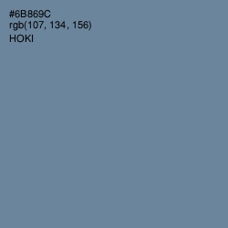 #6B869C - Hoki Color Image