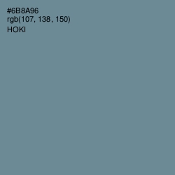 #6B8A96 - Hoki Color Image