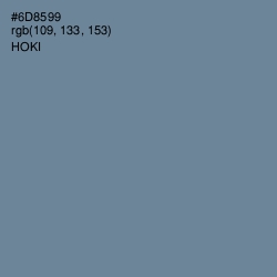 #6D8599 - Hoki Color Image