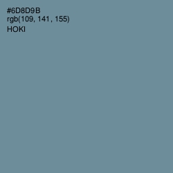 #6D8D9B - Hoki Color Image