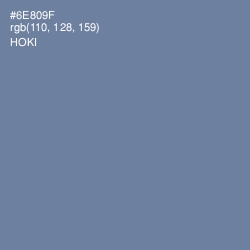 #6E809F - Hoki Color Image
