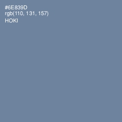 #6E839D - Hoki Color Image
