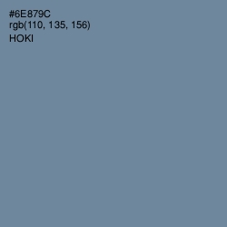 #6E879C - Hoki Color Image