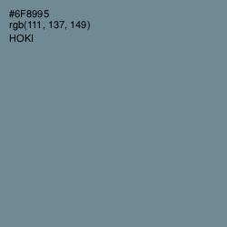 #6F8995 - Hoki Color Image
