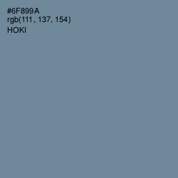 #6F899A - Hoki Color Image