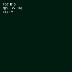 #001B10 - Holly Color Image