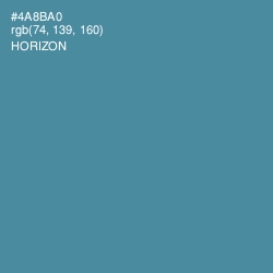 #4A8BA0 - Horizon Color Image