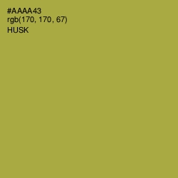 #AAAA43 - Husk Color Image