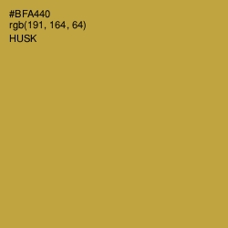 #BFA440 - Husk Color Image