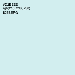 #D2EEEE - Iceberg Color Image