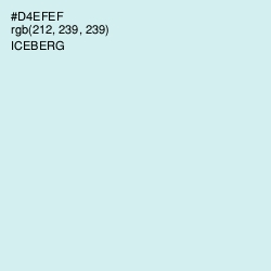 #D4EFEF - Iceberg Color Image
