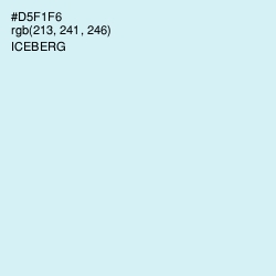 #D5F1F6 - Iceberg Color Image