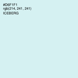 #D6F1F1 - Iceberg Color Image