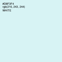 #D8F3F4 - Iceberg Color Image