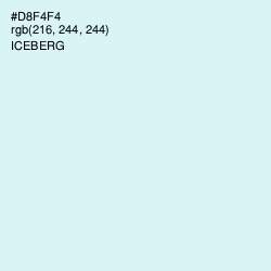 #D8F4F4 - Iceberg Color Image