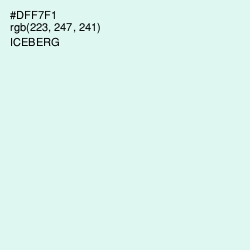 #DFF7F1 - Iceberg Color Image
