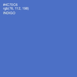 #4C70C6 - Indigo Color Image