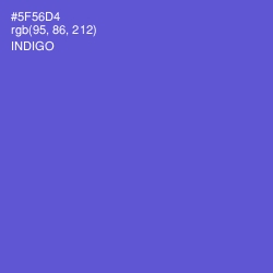 #5F56D4 - Indigo Color Image