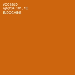#CC650D - Indochine Color Image