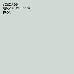 #D0DAD5 - Iron Color Image