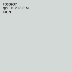 #D3D9D7 - Iron Color Image