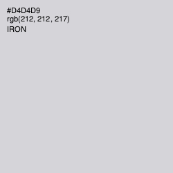 #D4D4D9 - Iron Color Image