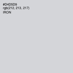 #D4D5D9 - Iron Color Image