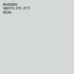 #D4D8D9 - Iron Color Image
