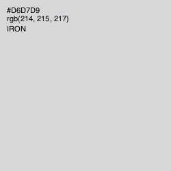 #D6D7D9 - Iron Color Image