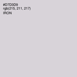 #D7D3D9 - Iron Color Image