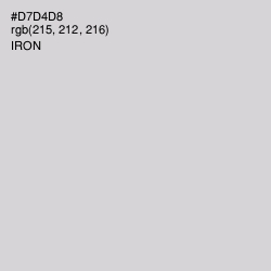 #D7D4D8 - Iron Color Image