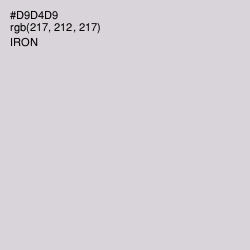 #D9D4D9 - Iron Color Image