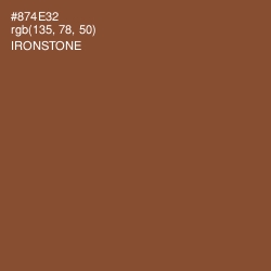 #874E32 - Ironstone Color Image