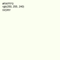 #FAFFF0 - Ivory Color Image