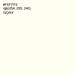#FEFFF0 - Ivory Color Image