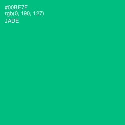 #00BE7F - Jade Color Image
