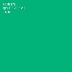 #01B378 - Jade Color Image