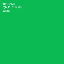 #0BBA53 - Jade Color Image