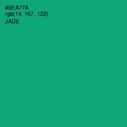 #0EA77A - Jade Color Image