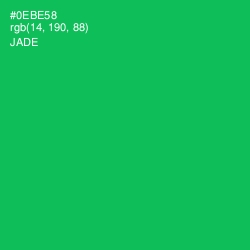 #0EBE58 - Jade Color Image