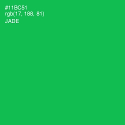 #11BC51 - Jade Color Image