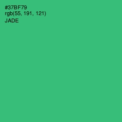 #37BF79 - Jade Color Image