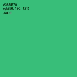 #38BE79 - Jade Color Image