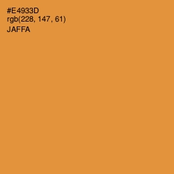 #E4933D - Jaffa Color Image