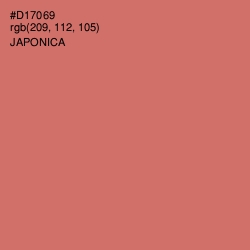 #D17069 - Japonica Color Image