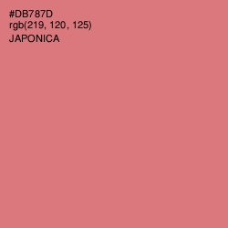 #DB787D - Japonica Color Image