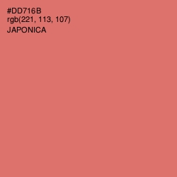 #DD716B - Japonica Color Image